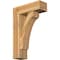 Ekena Millwork Legacy Block Rough Sawn Bracket w/ Offset Brace, Western Red Cedar, 8"W x 24"D x 36"H BKT0806X24X36LEC05RWR - alternate 1